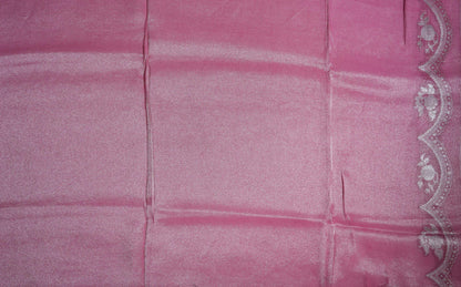 Pink Banarasi Tissue Saree