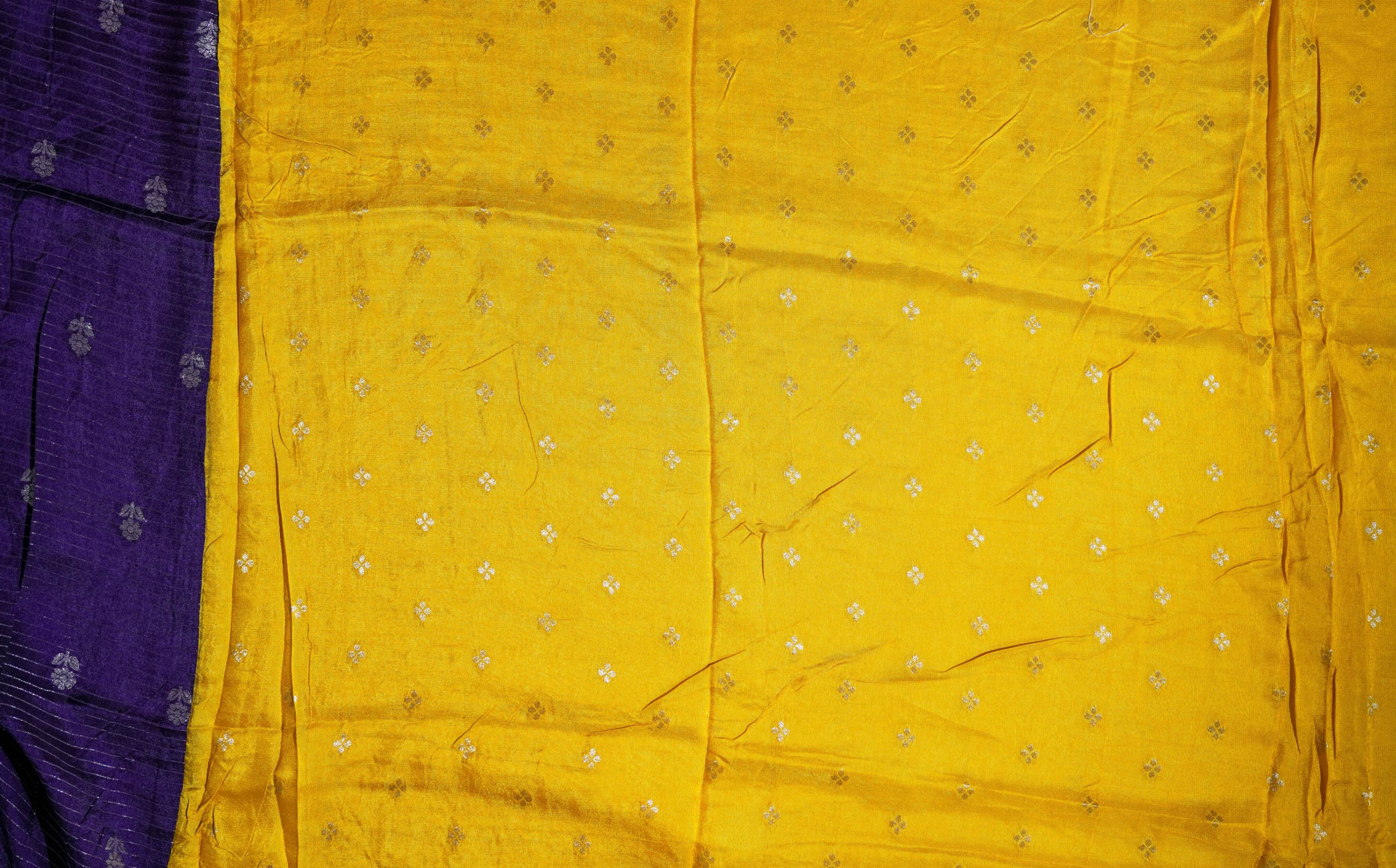 Purple Banarasi Silk Saree