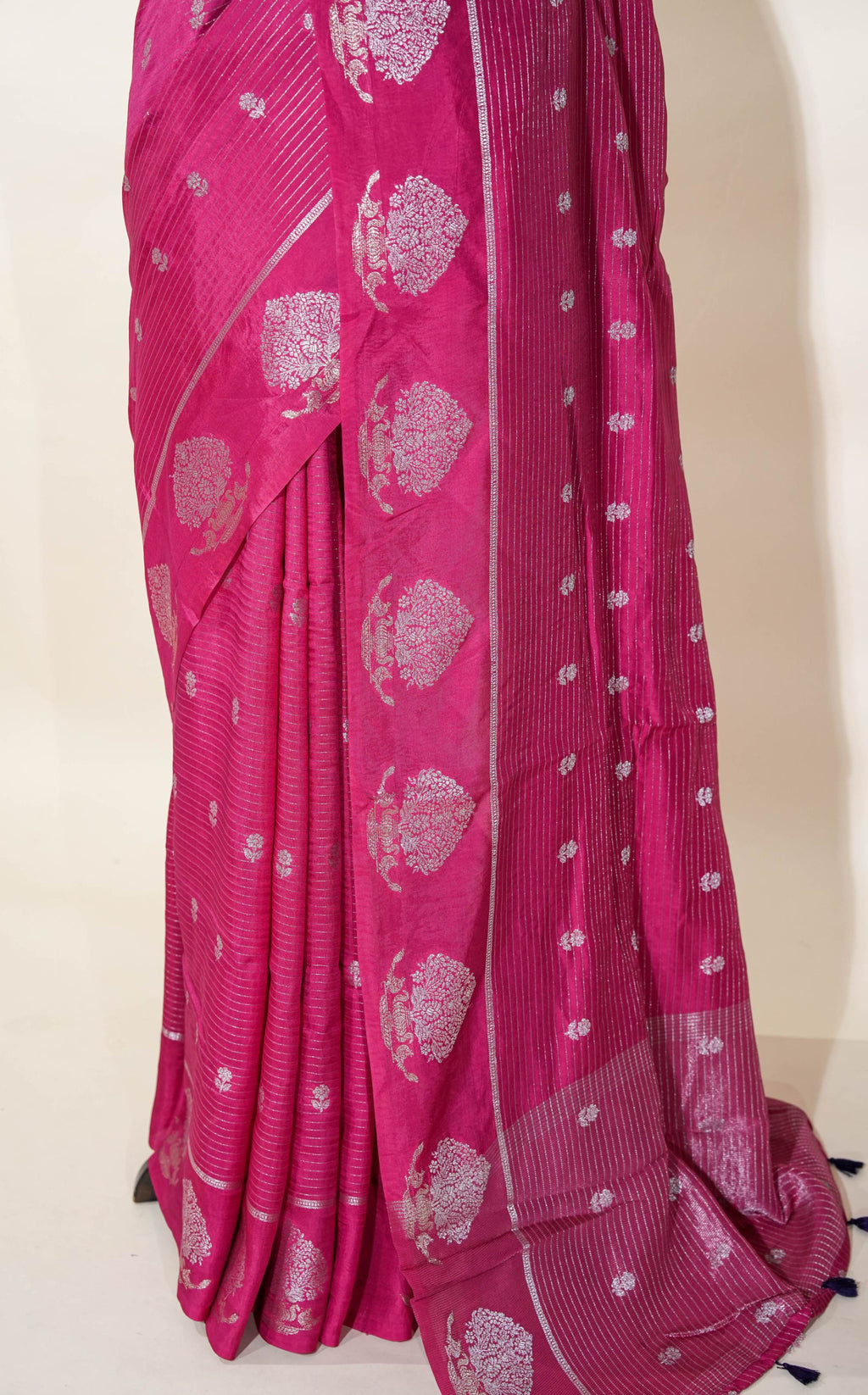 Pink Banarasi Silk Saree
