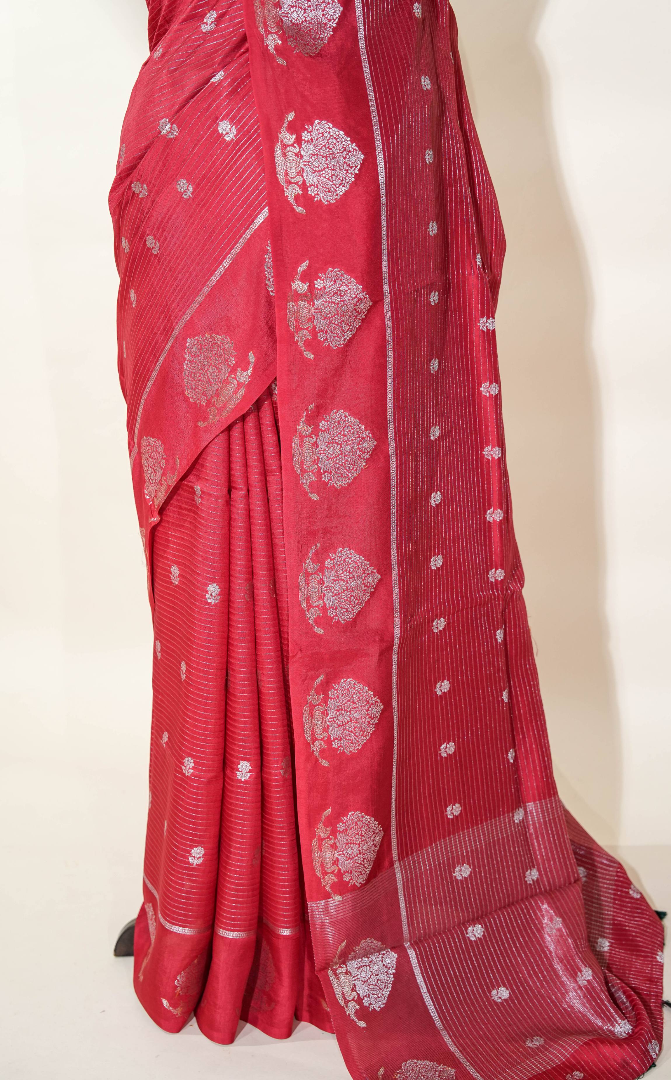 Red Banarasi Silk Saree