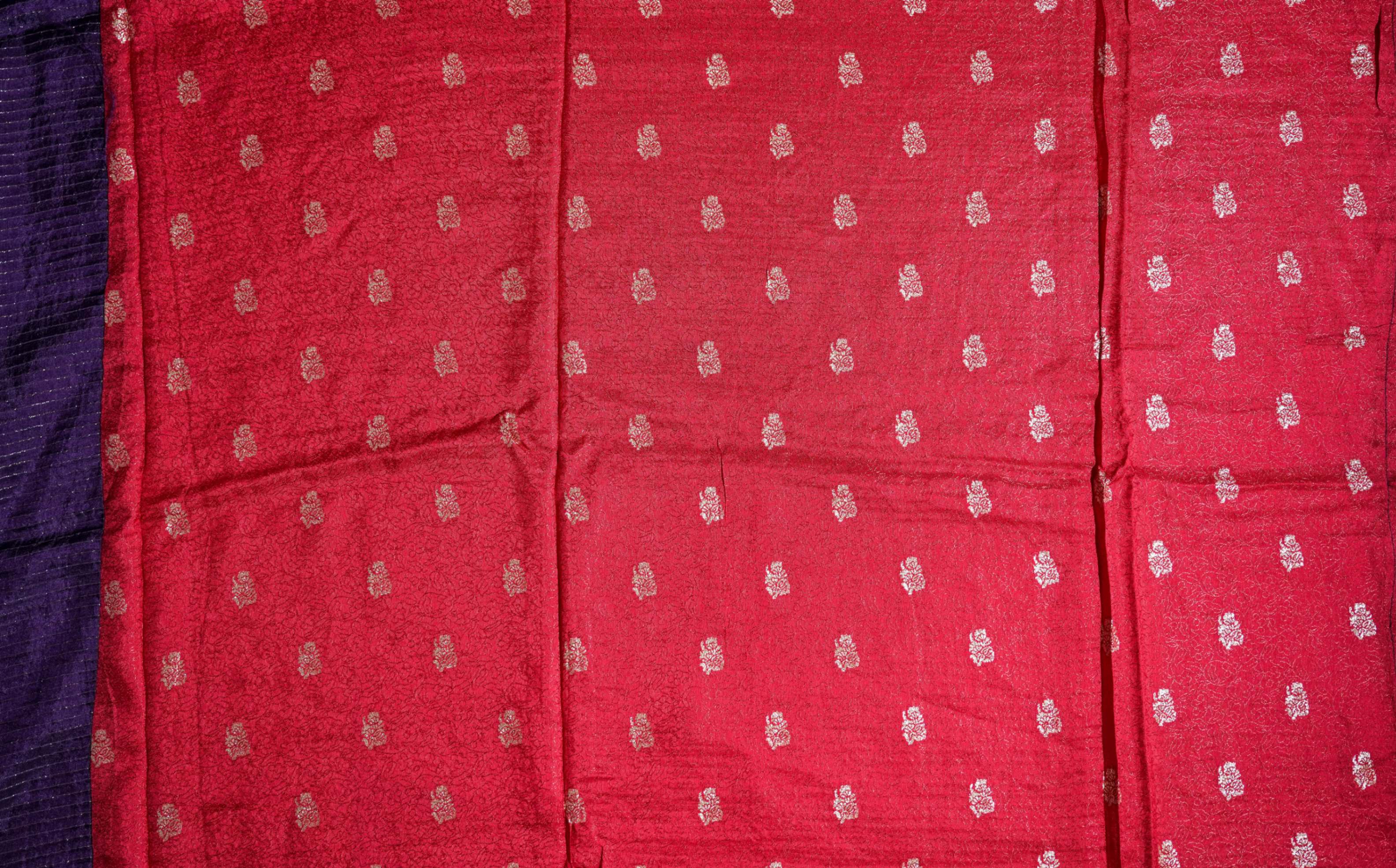 Purple Banarasi Silk Saree