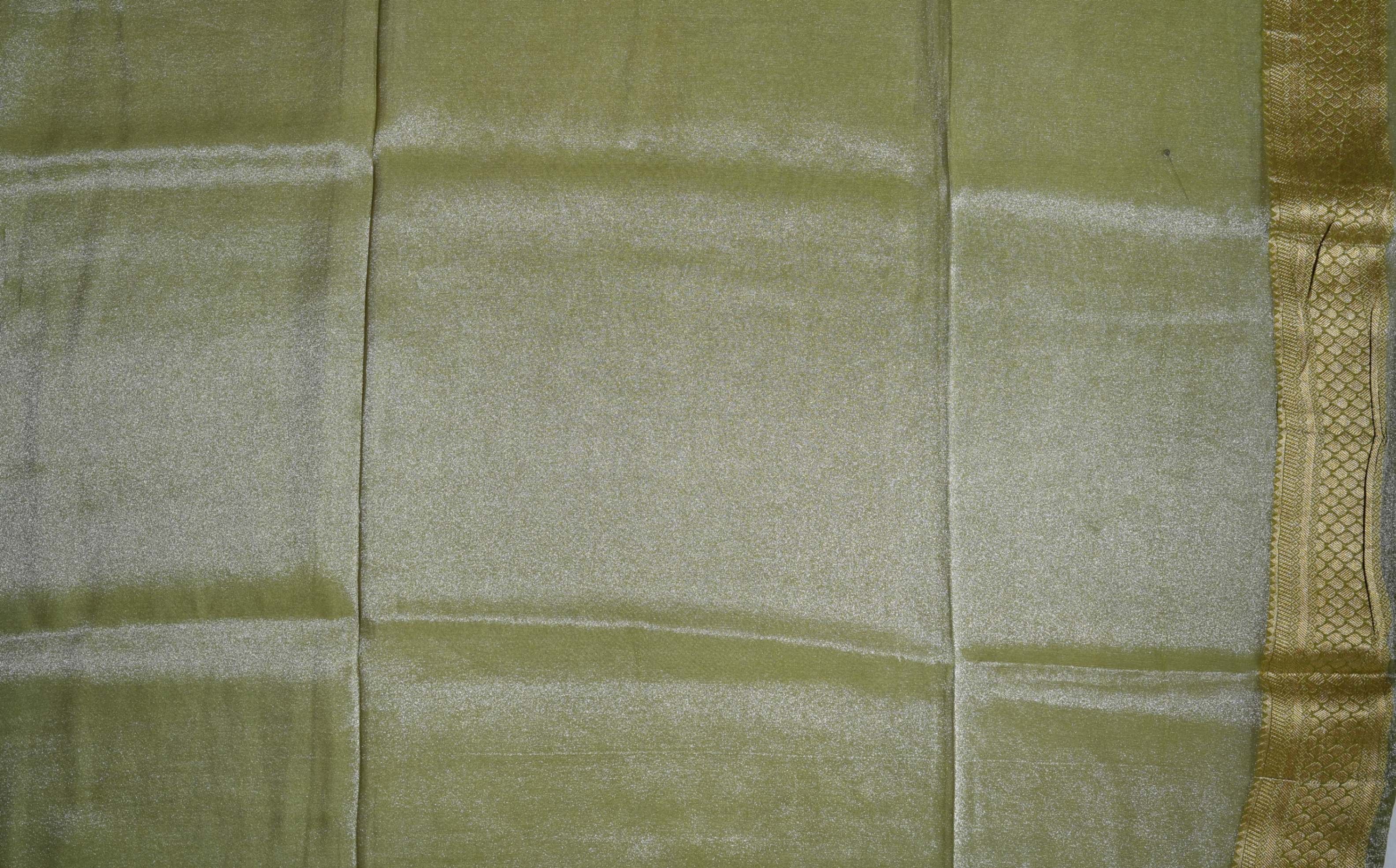 Green Banarasi Tissue Saree