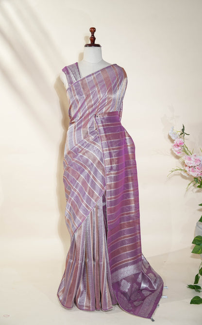 Multicolor Banarasi Tissue Saree