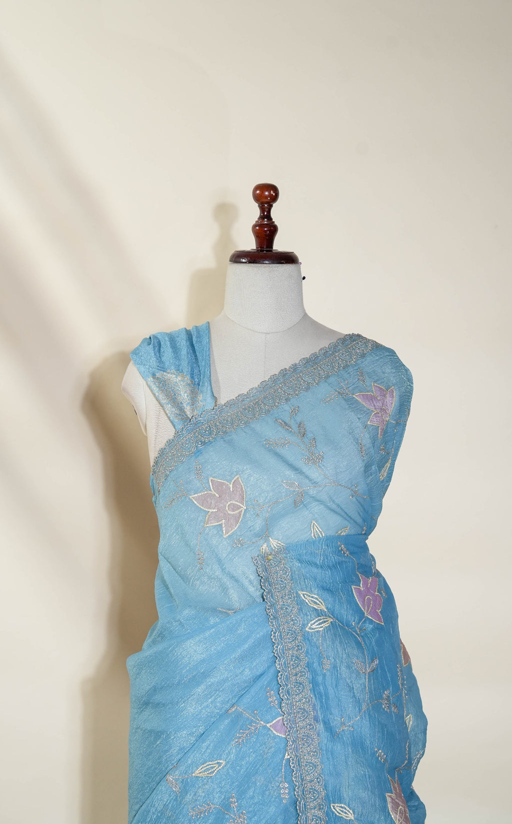 Ferozi Embroidery Organza Saree