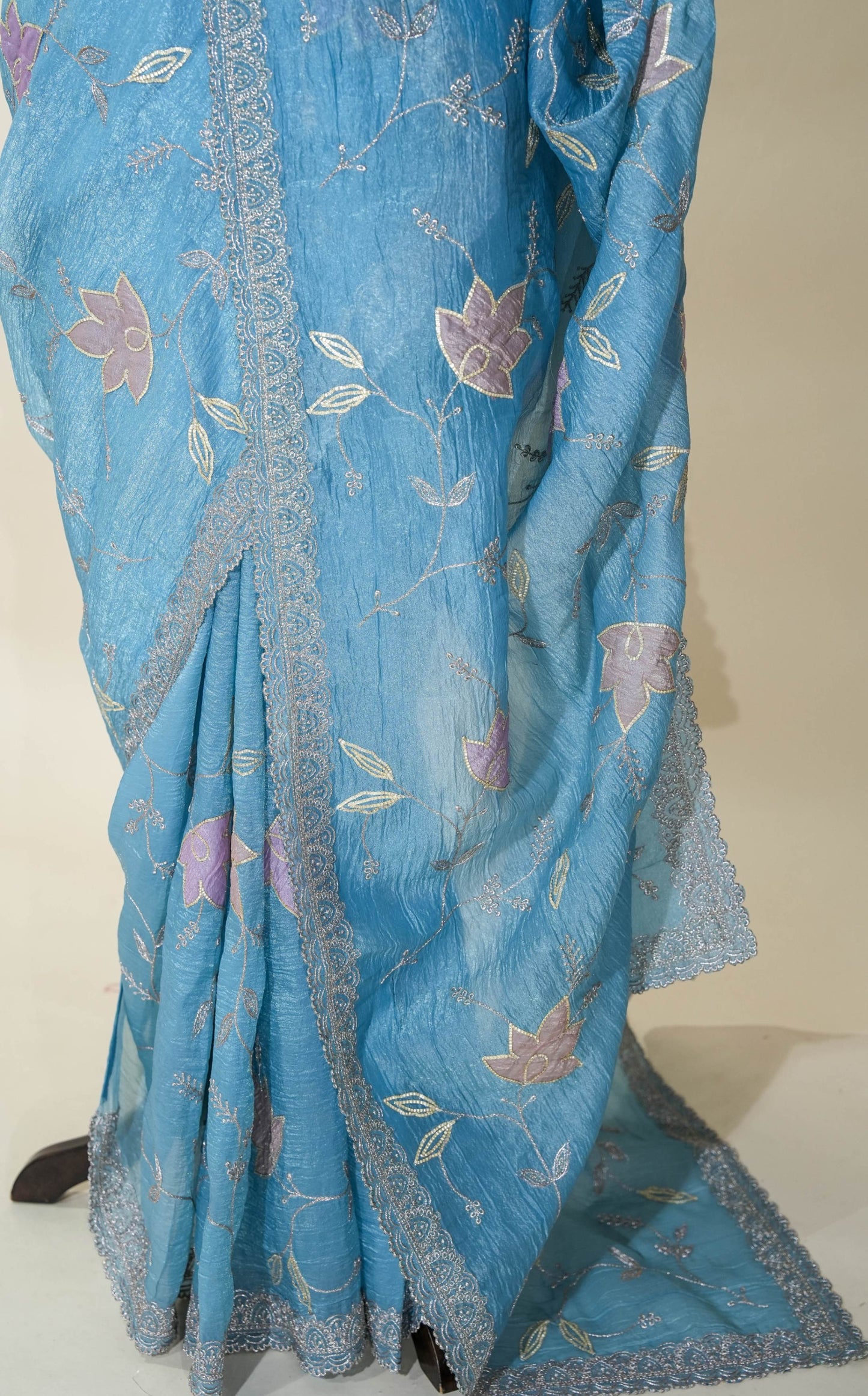 Ferozi Embroidery Organza Saree