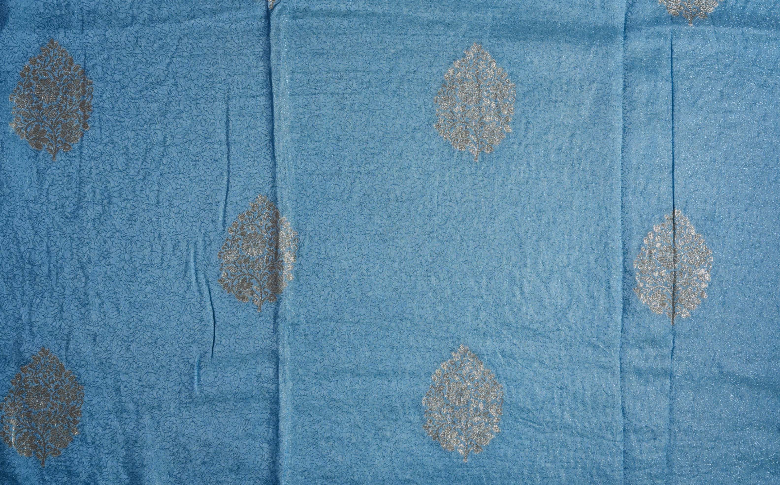 Ferozi Embroidery Organza Saree