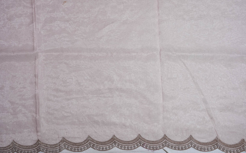 Pastel Embroidery Tissue Saree