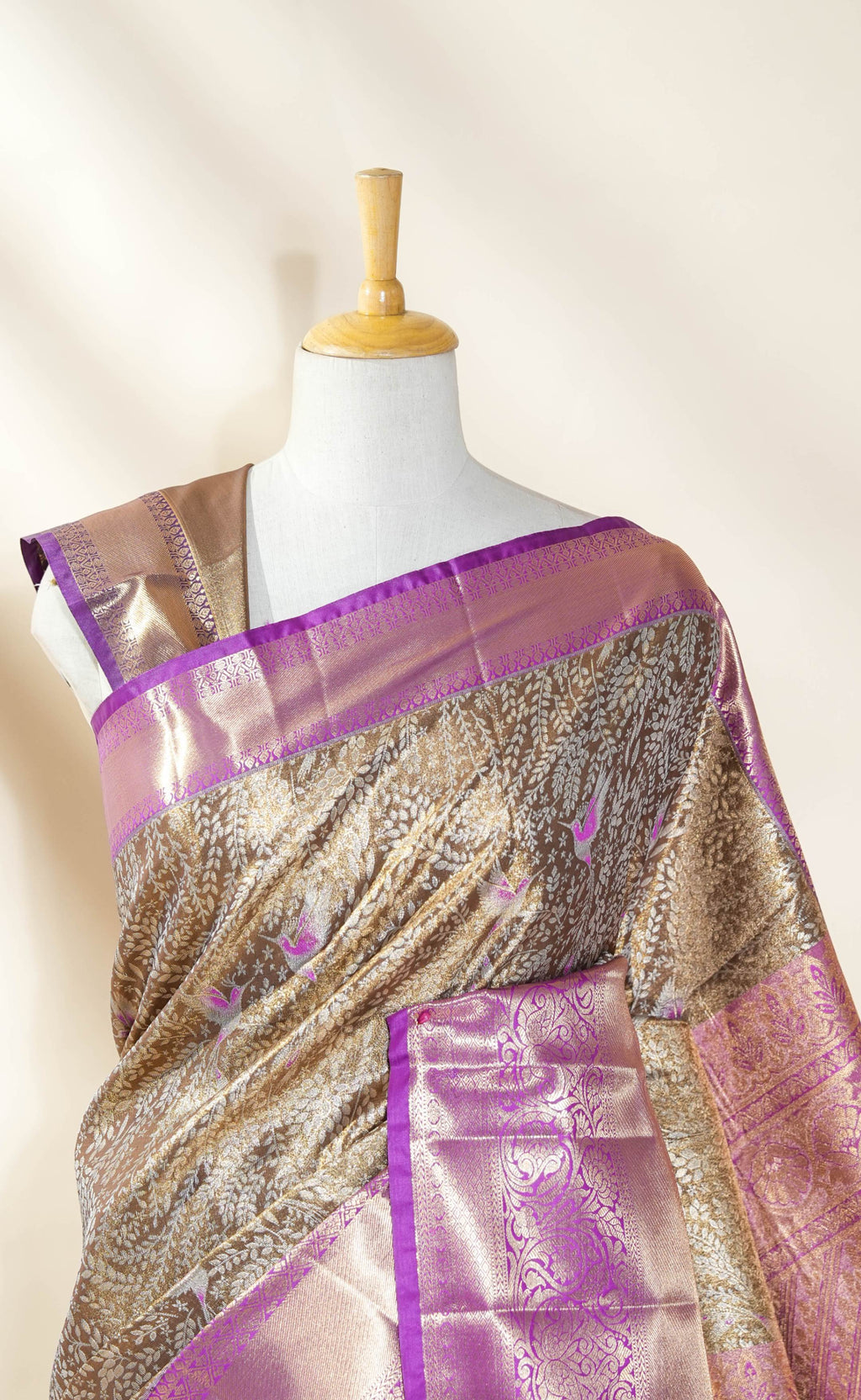 Gold Kanchipuram Saree