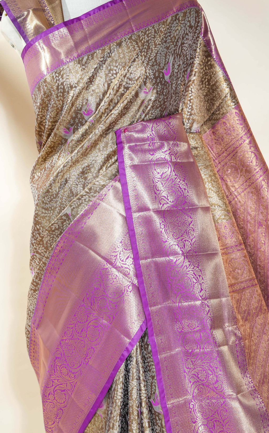 Gold Kanchipuram Saree