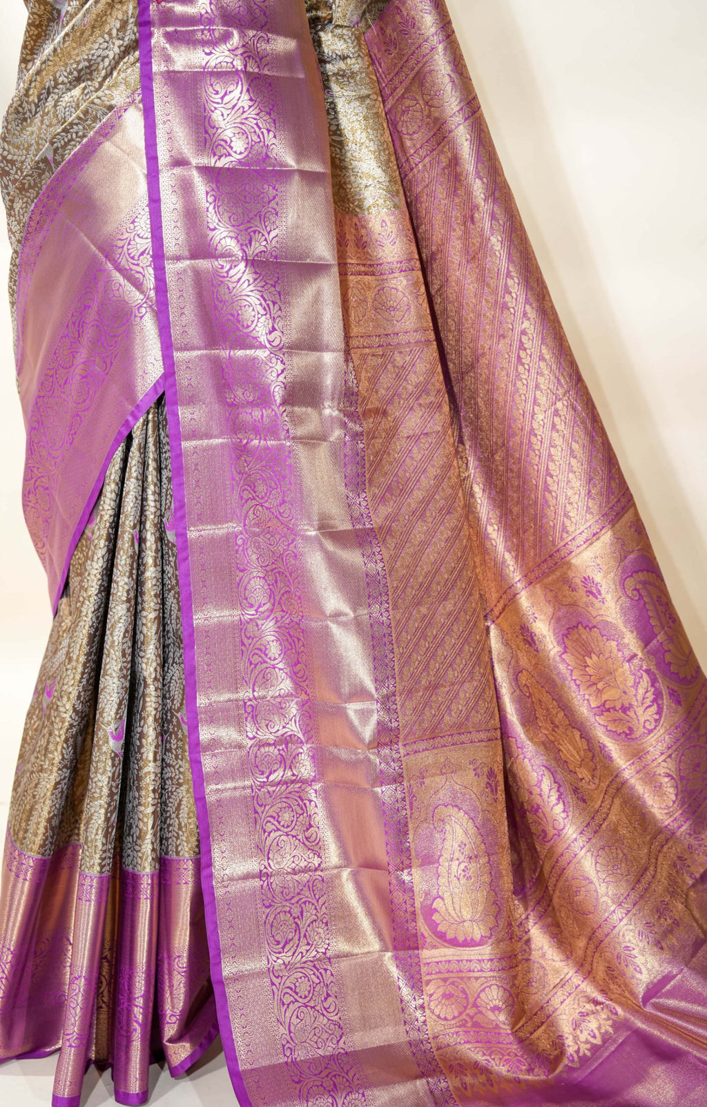 Gold Kanchipuram Saree