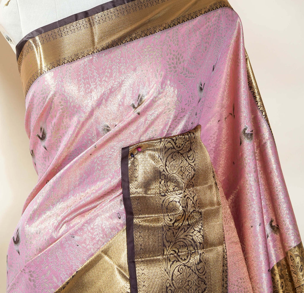 Pink Kanchipuram Saree
