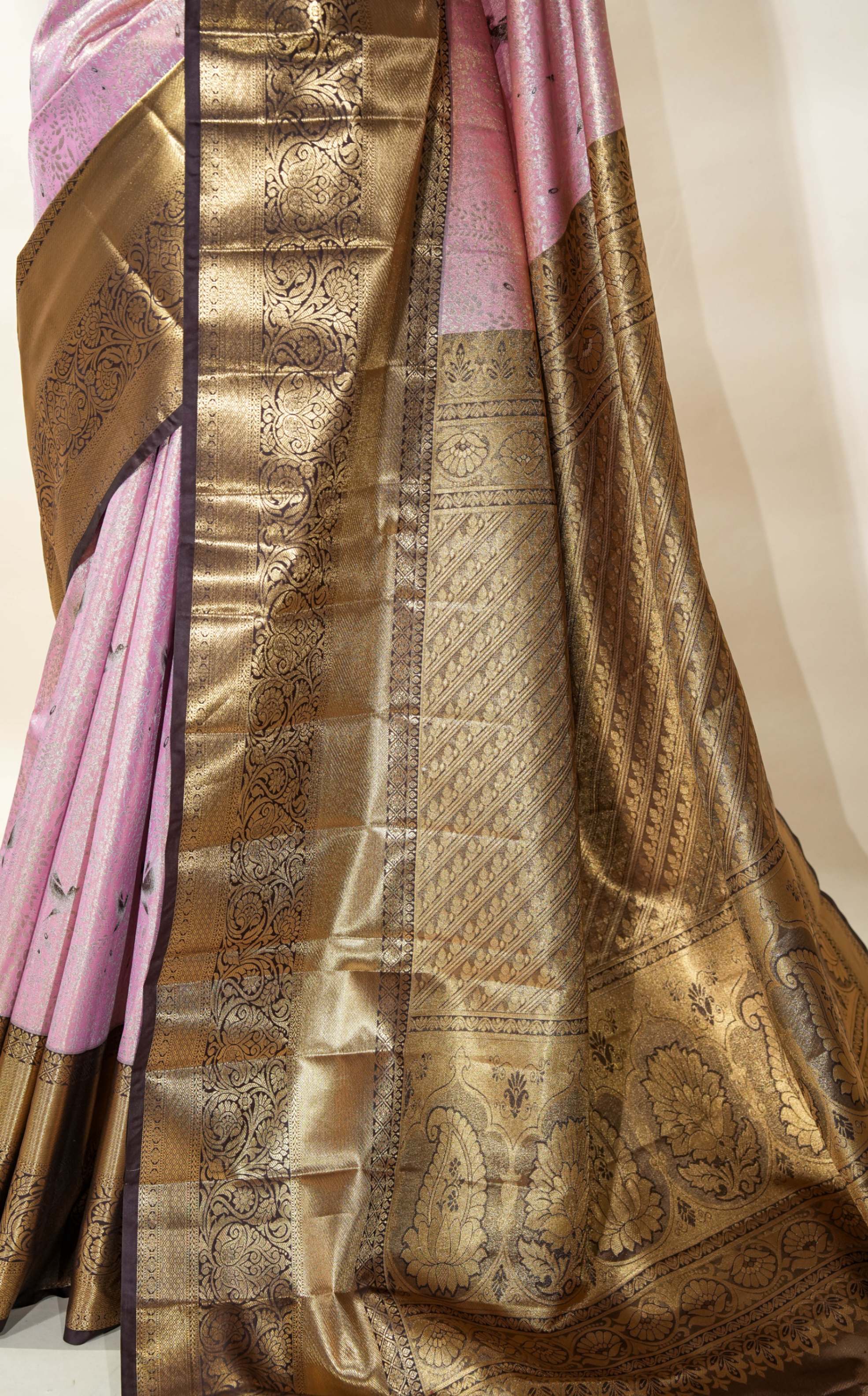 Pink Kanchipuram Saree