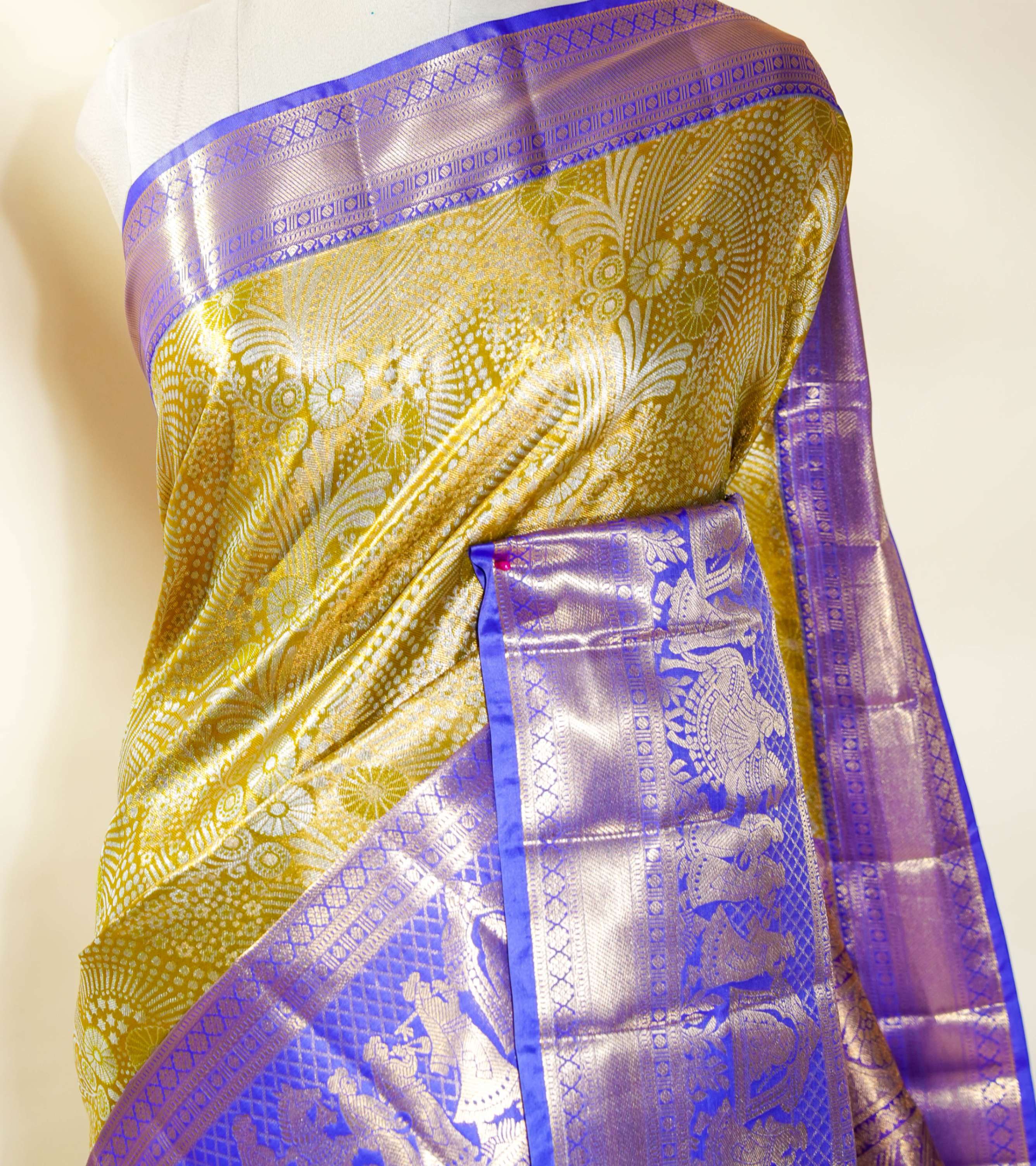 Gold Kanchipuram Saree