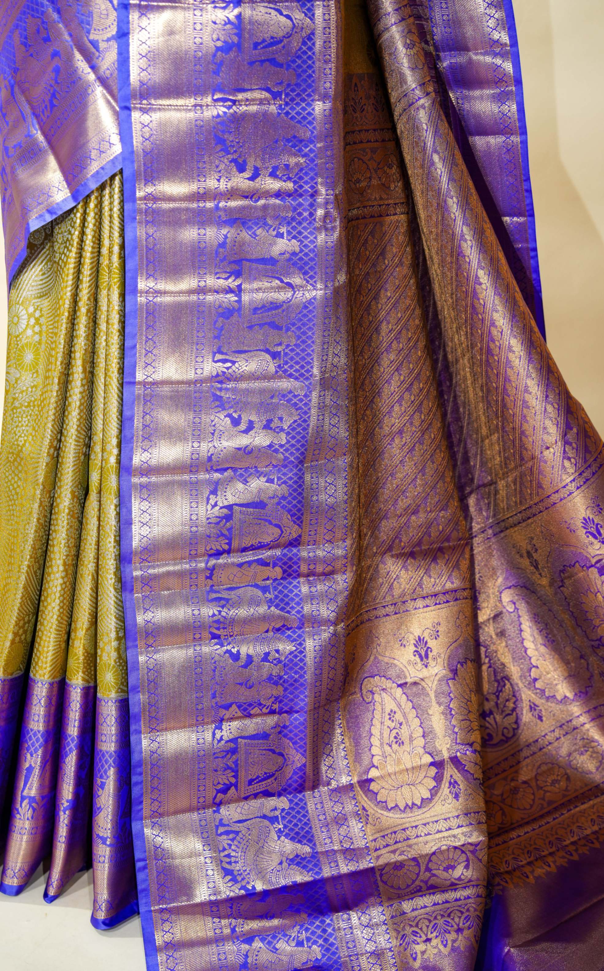Gold Kanchipuram Saree