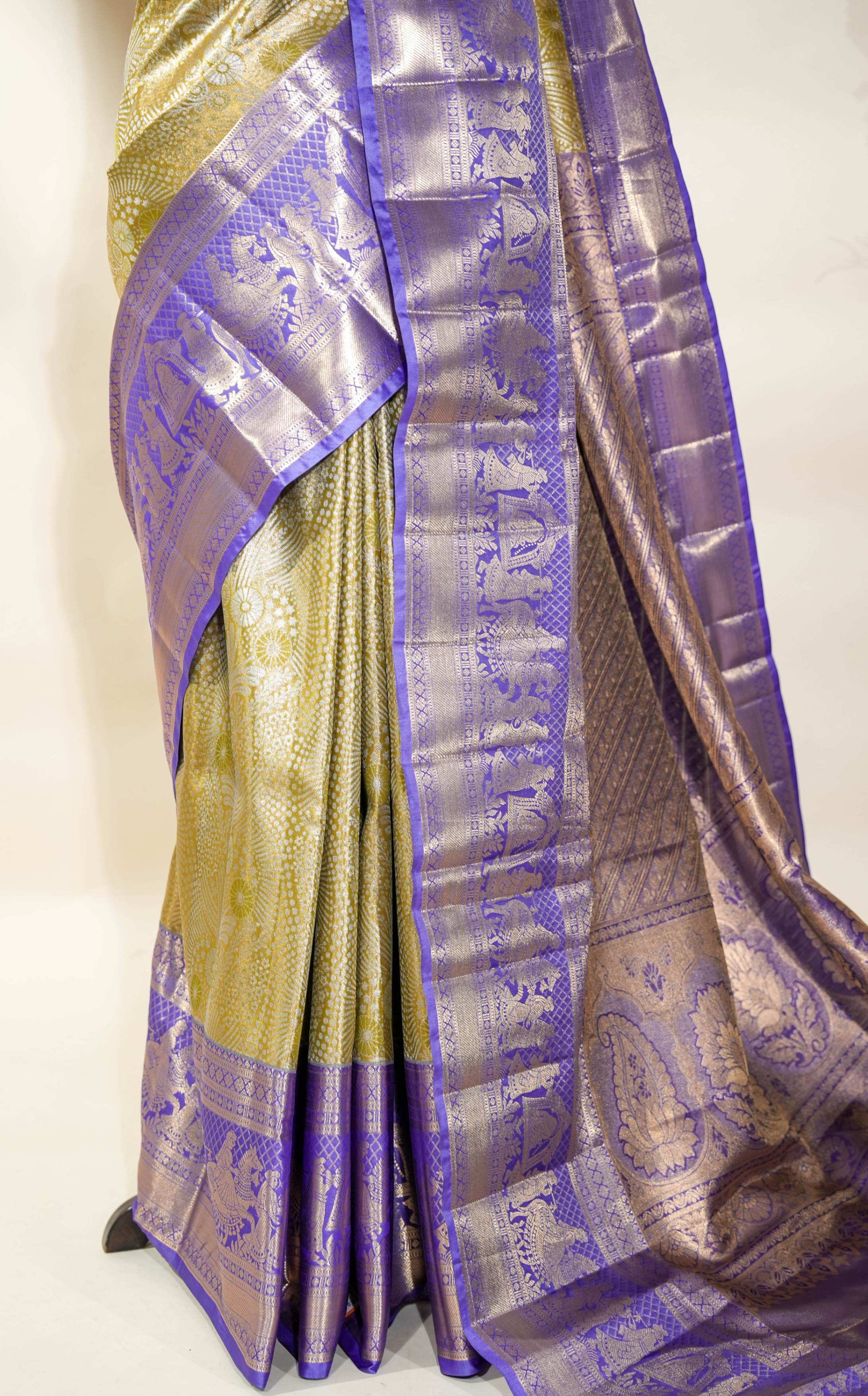 Gold Kanchipuram Saree