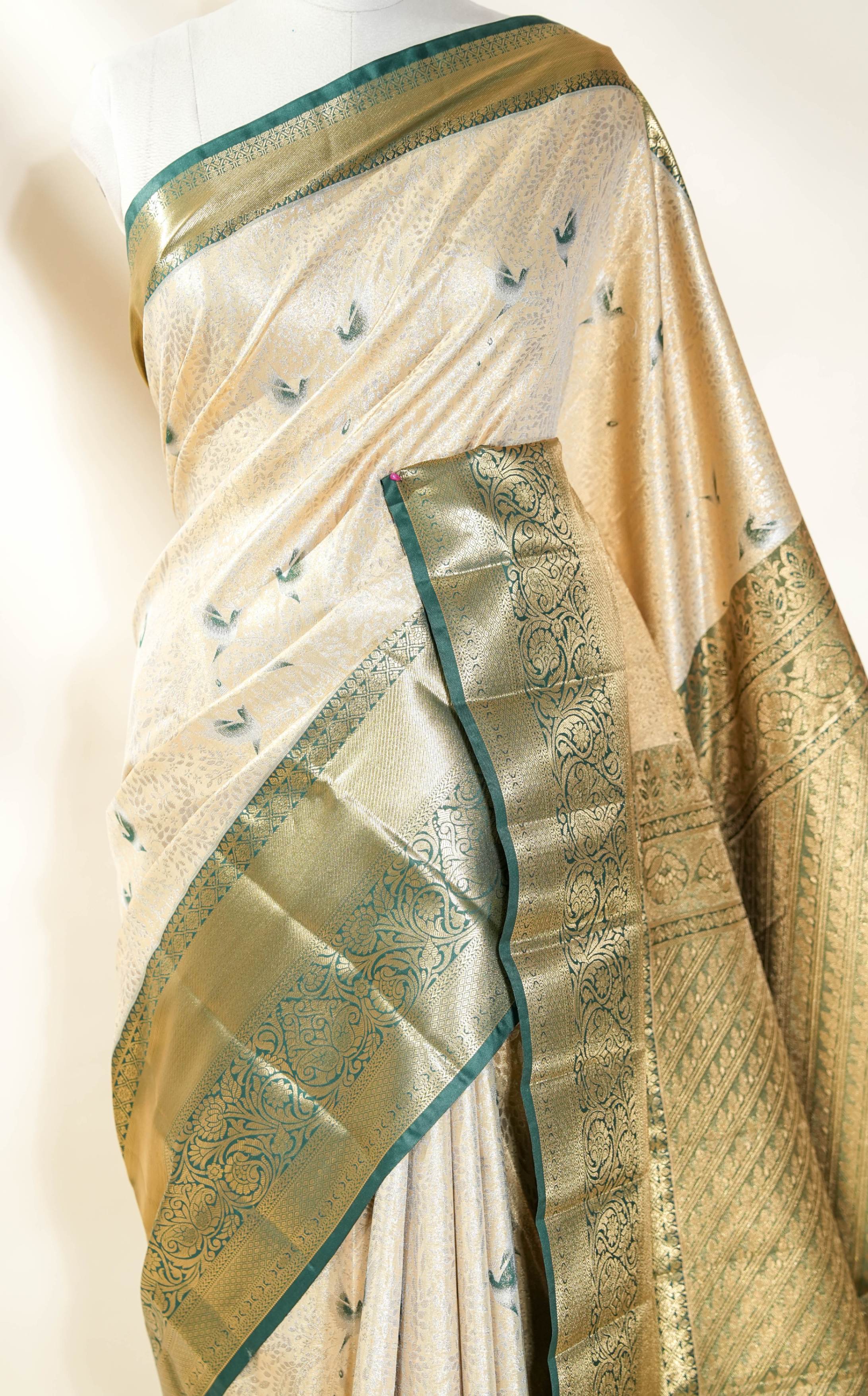 Gold Kanchipuram Saree