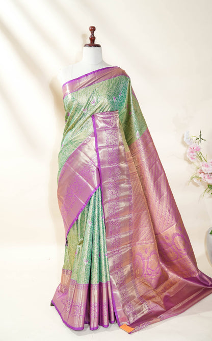Ferozi Kanchipuram Saree