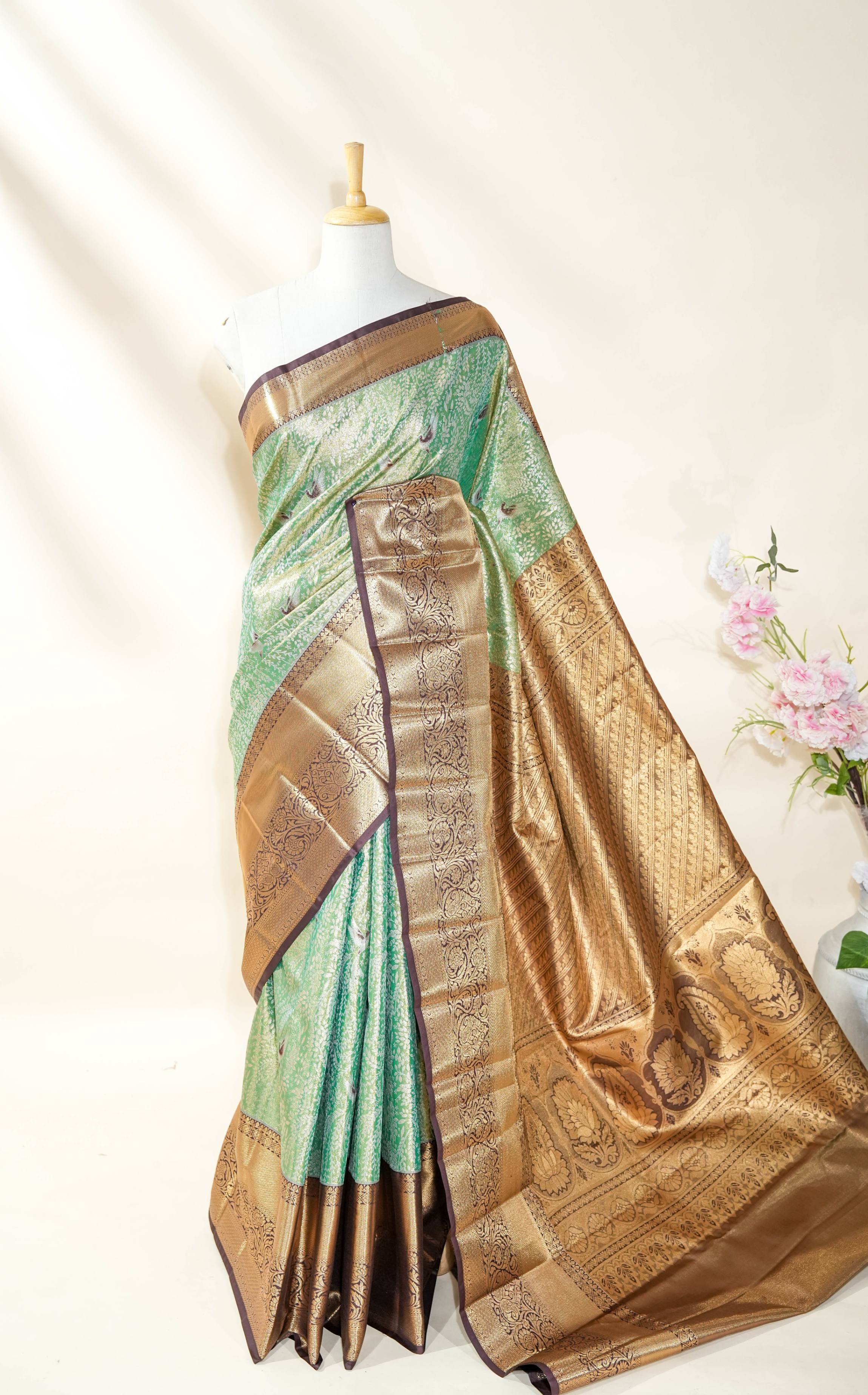 Ferozi Kanchipuram Saree