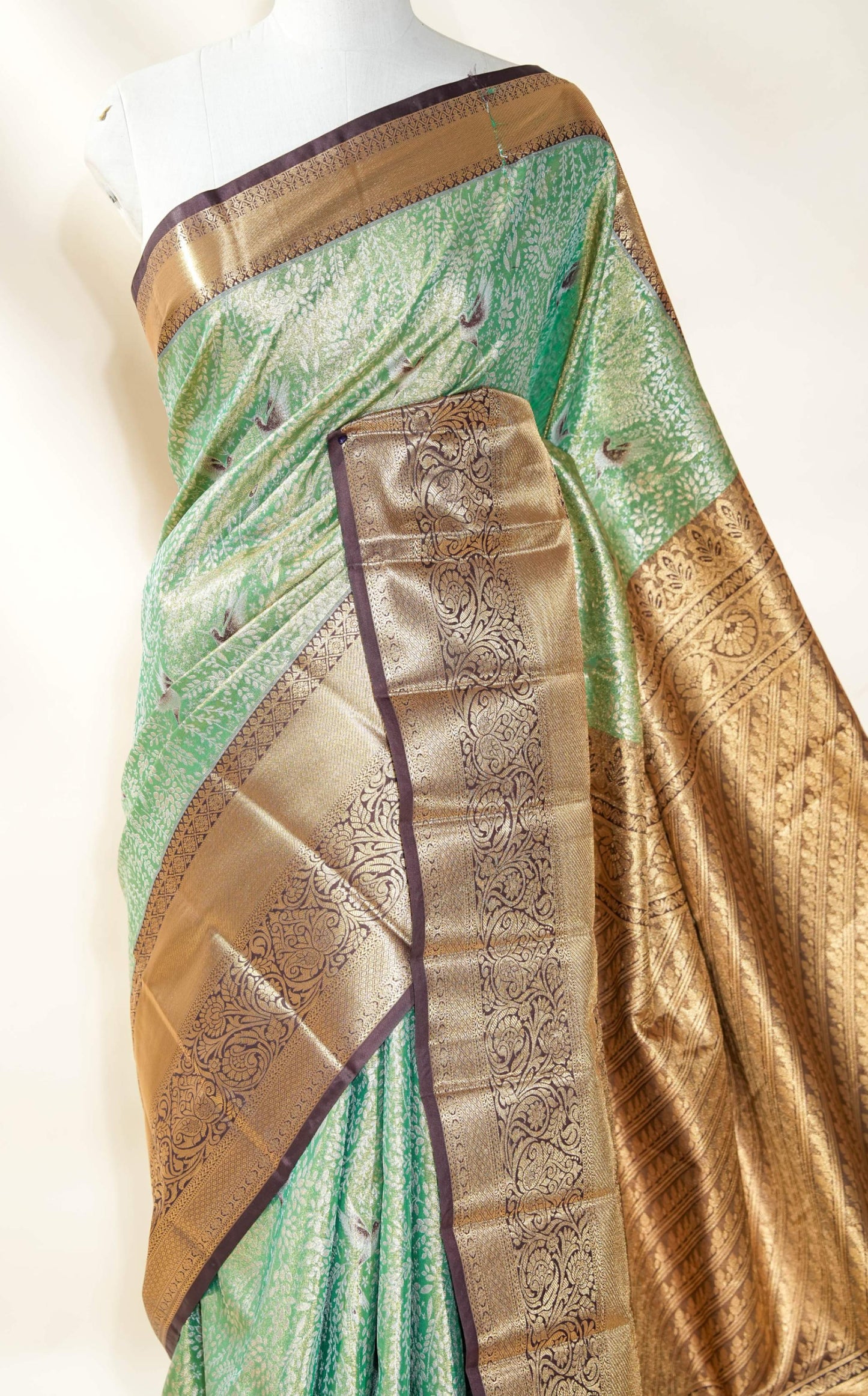 Ferozi Kanchipuram Saree