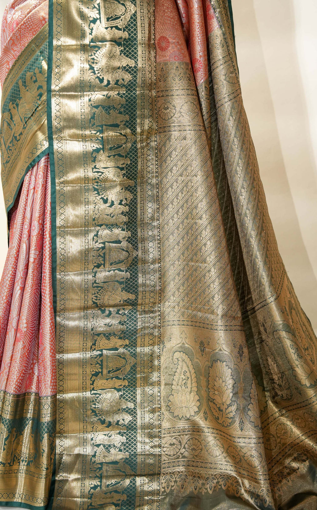 Orange Kanchipuram Saree