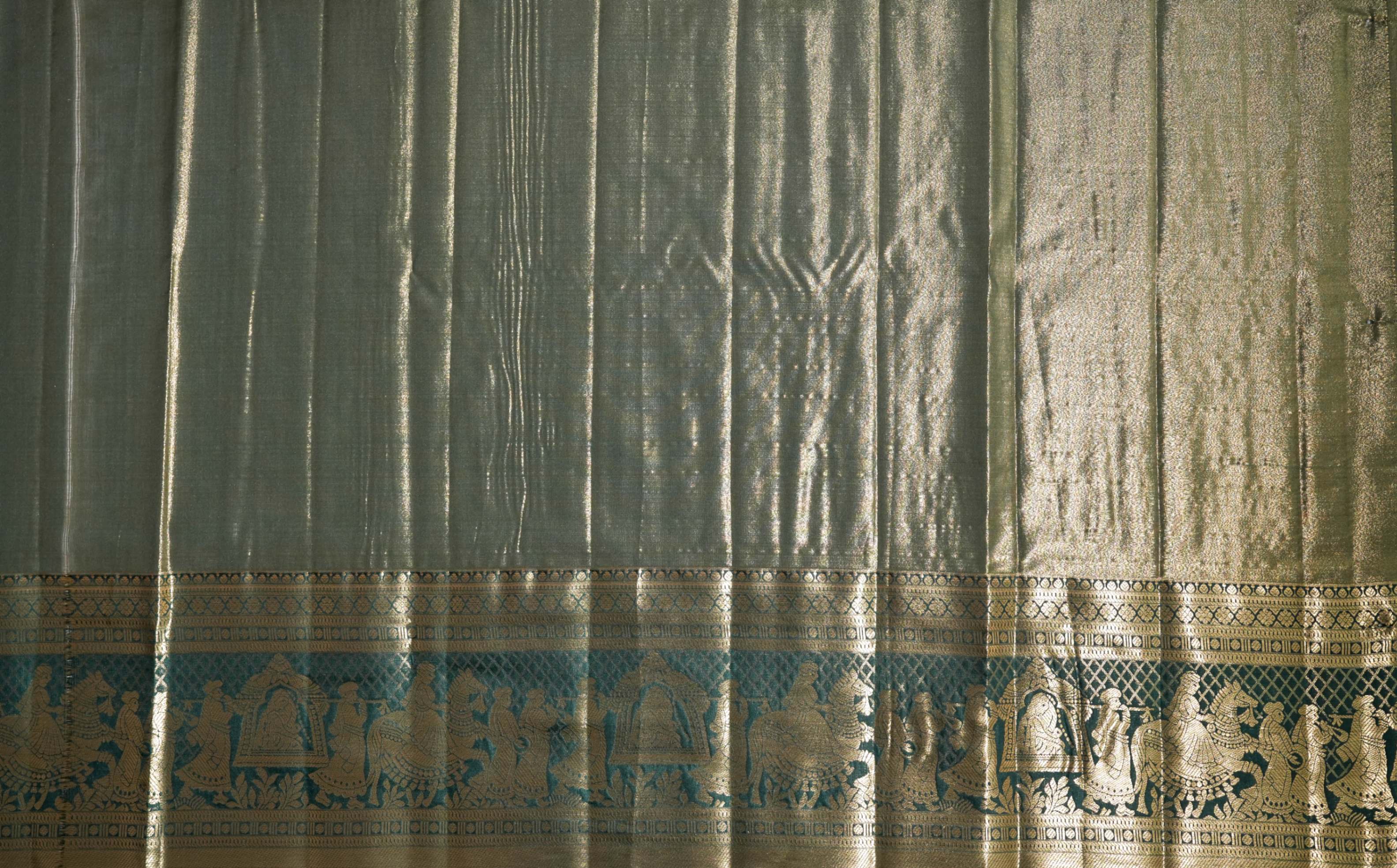 Orange Kanchipuram Saree