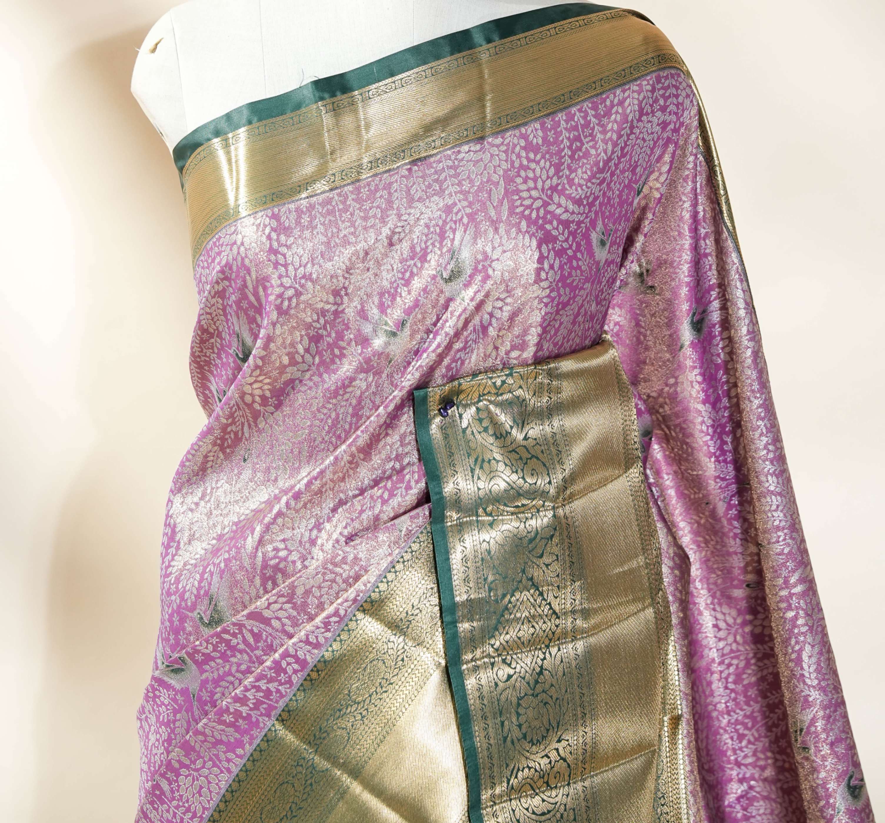 Purple Kanchipuram Saree