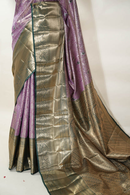 Purple Kanchipuram Saree