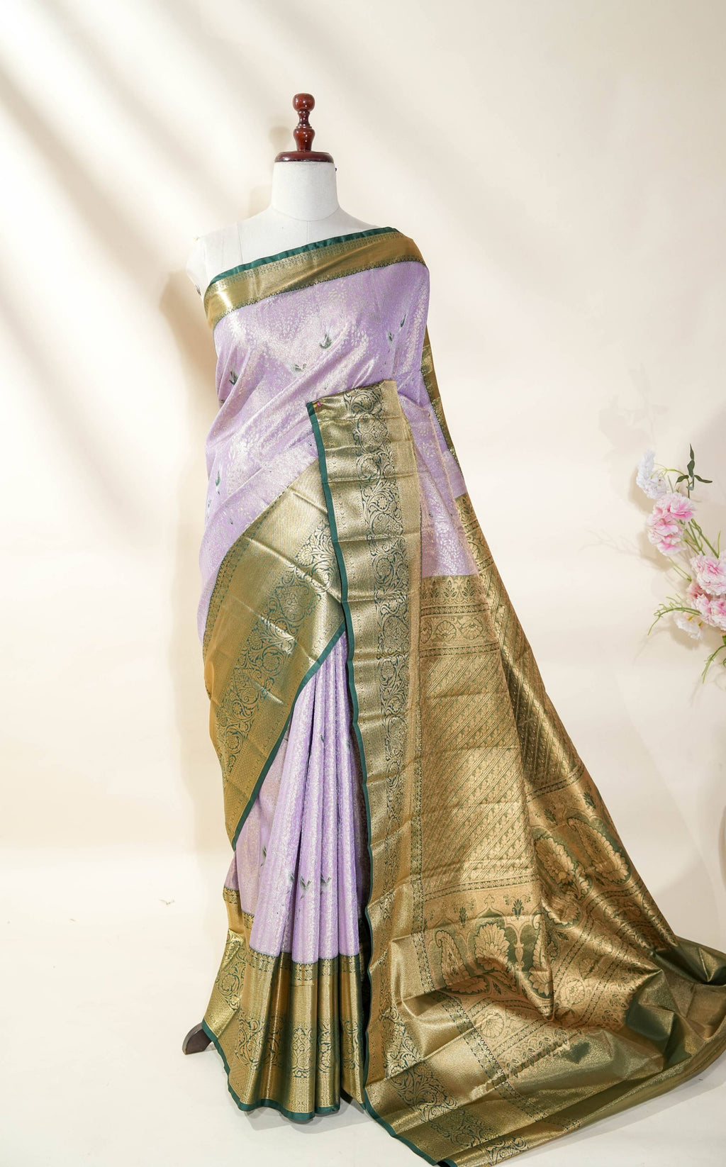 Purple Kanchipuram Saree