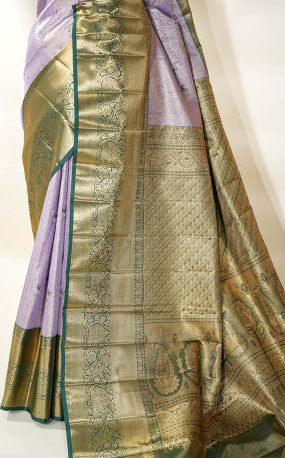 Purple Kanchipuram Saree