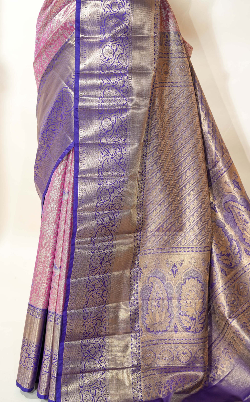 Pink Kanchipuram Saree