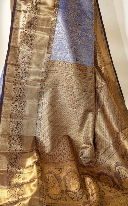 Purple Kanchipuram Saree