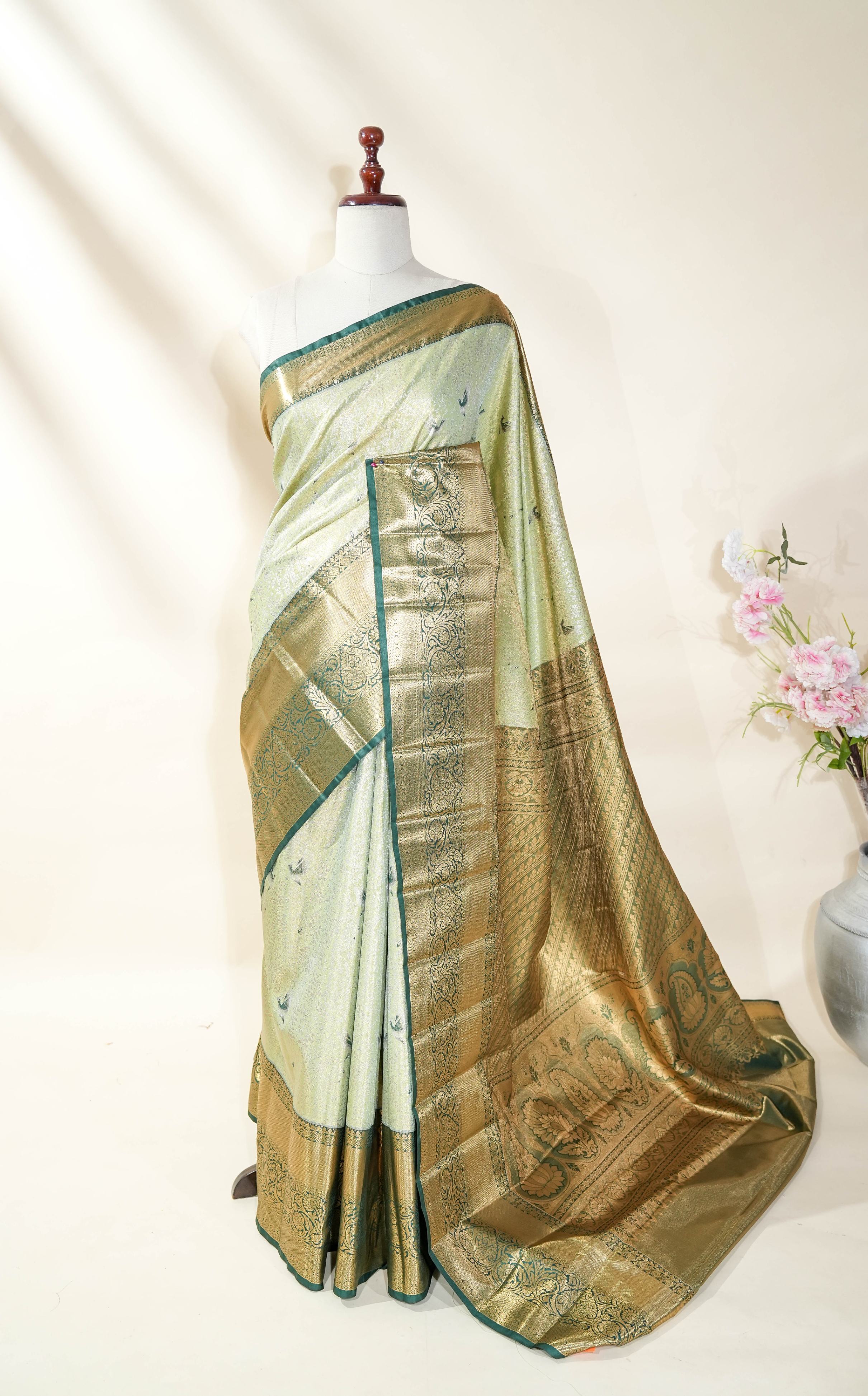 Ferozi Kanchipuram Saree