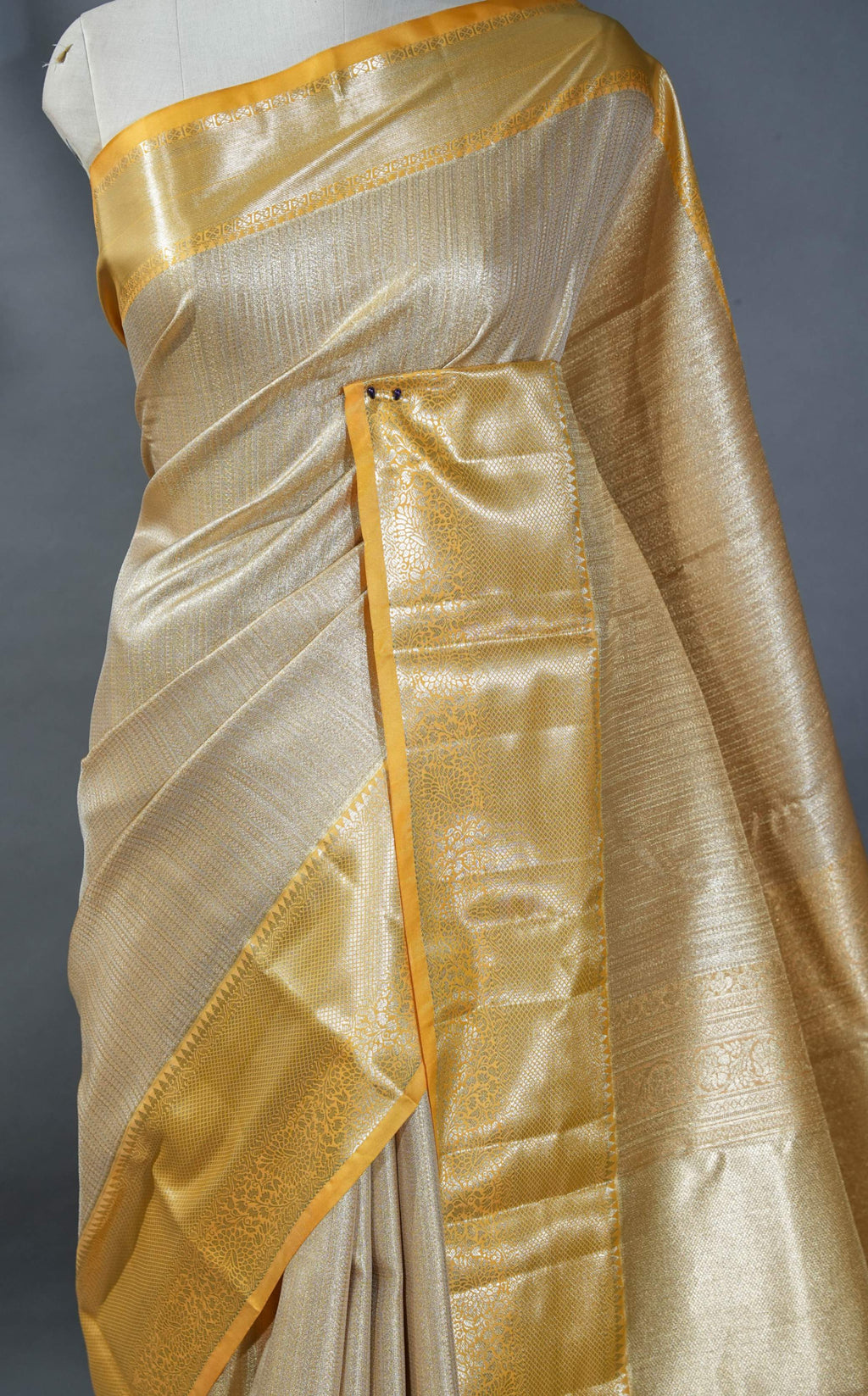 Gold Kanchipuram Saree