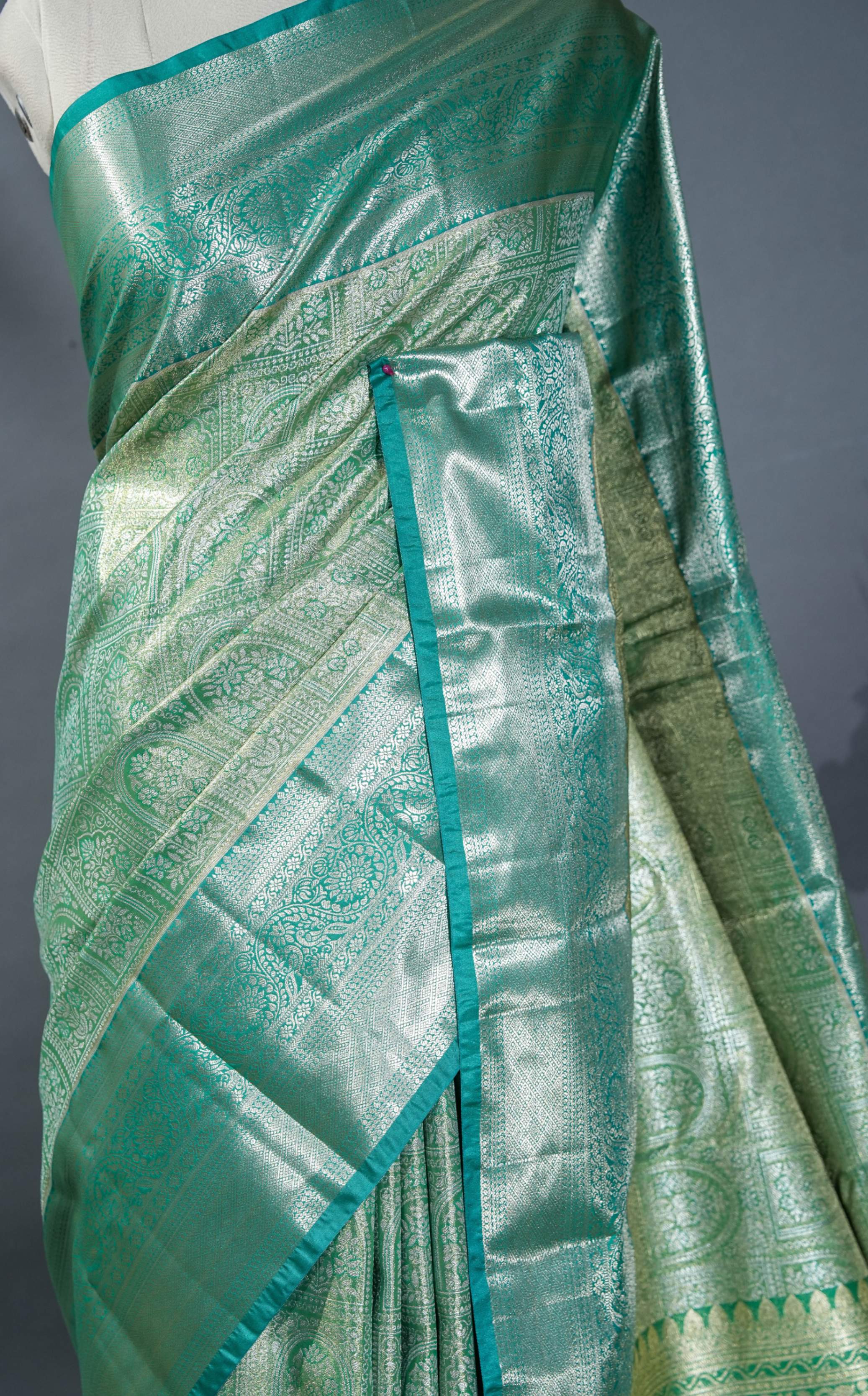 Green Kanchipuram Saree