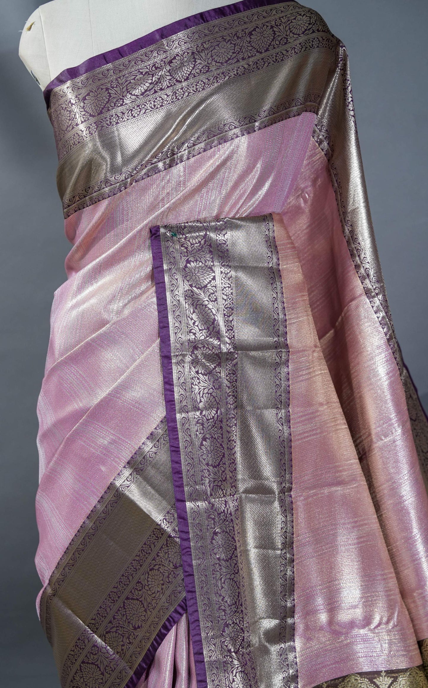 Pink Kanchipuram Saree