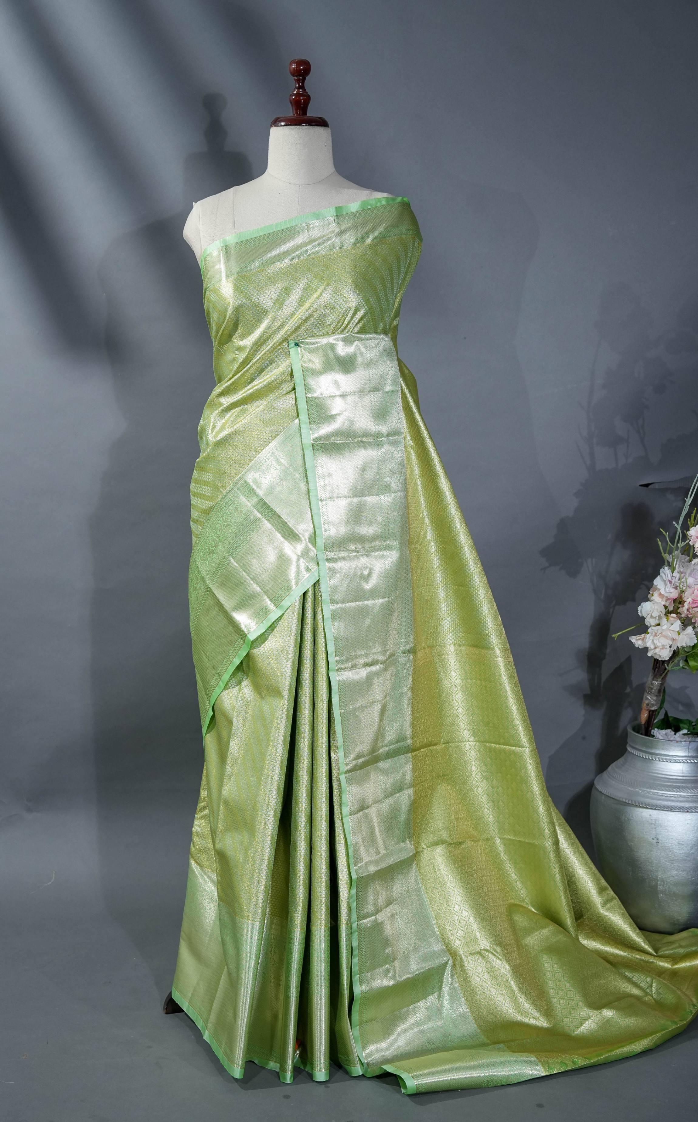 Green Kanchipuram Saree