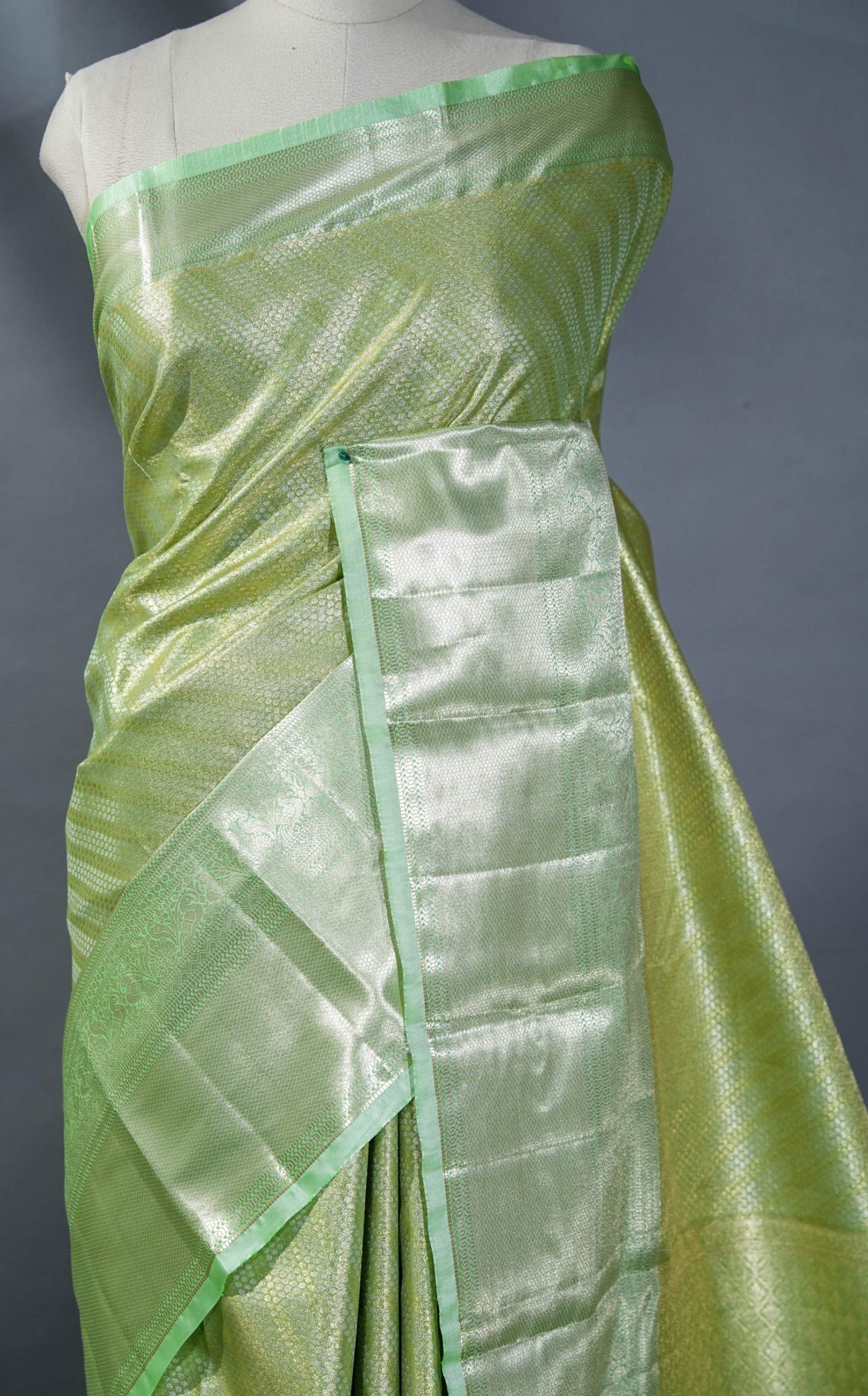 Green Kanchipuram Saree