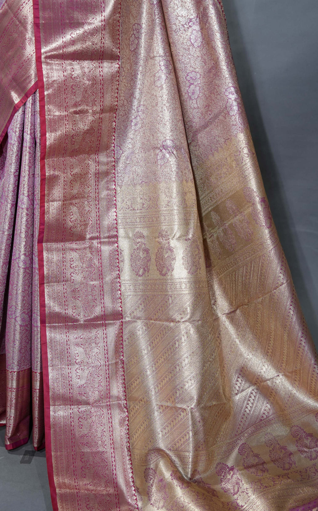 Pink Kanchipuram Saree