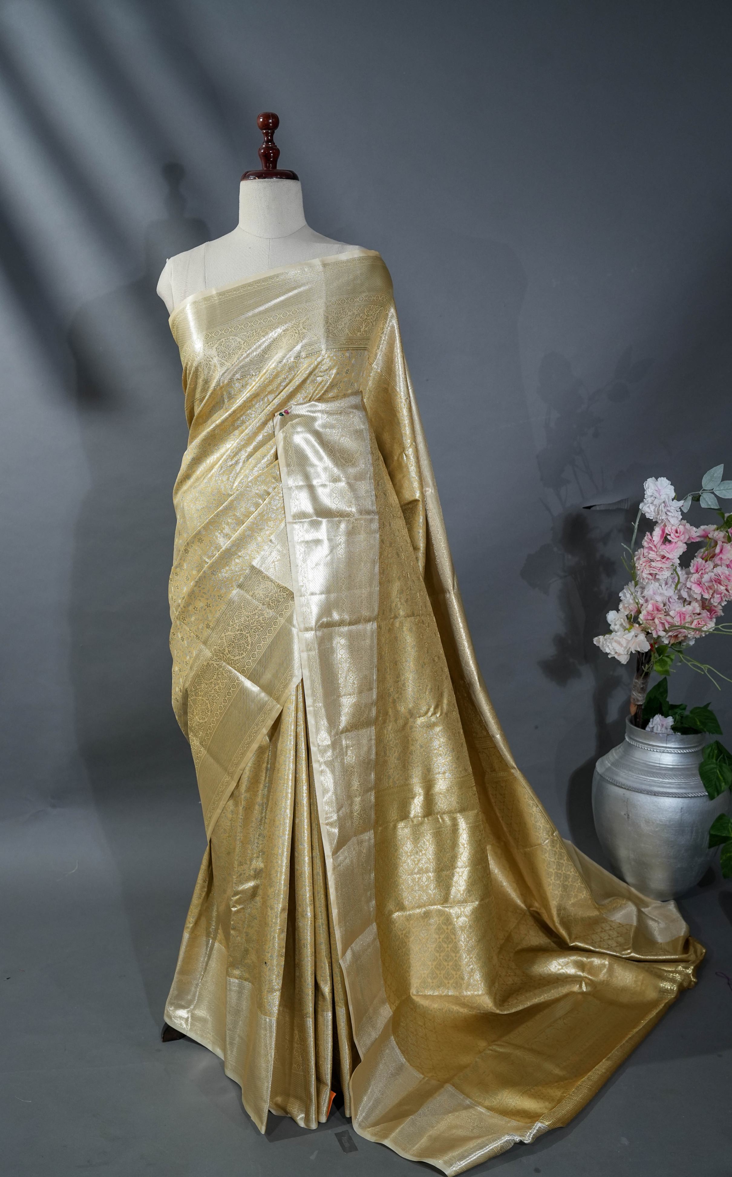 Gold Kanchipuram Saree