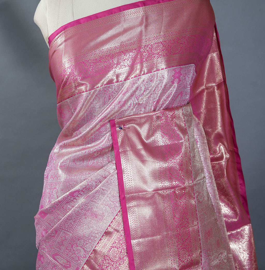 Pink Kanchipuram Saree