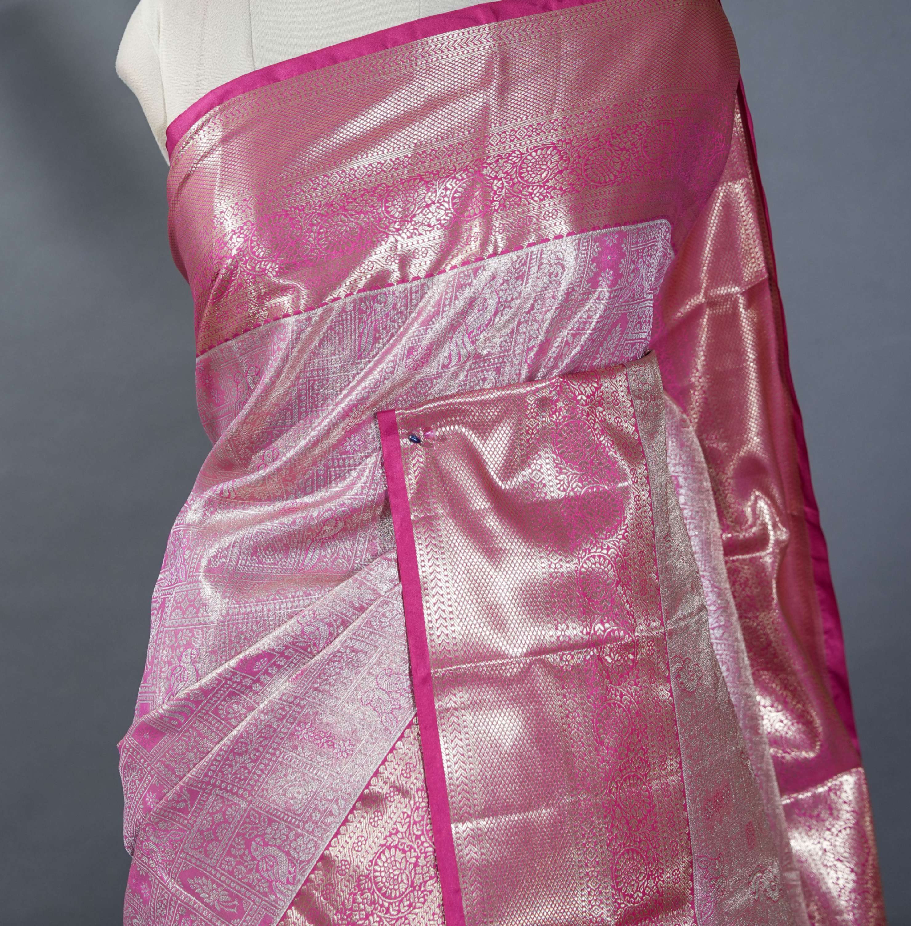 Pink Kanchipuram Saree