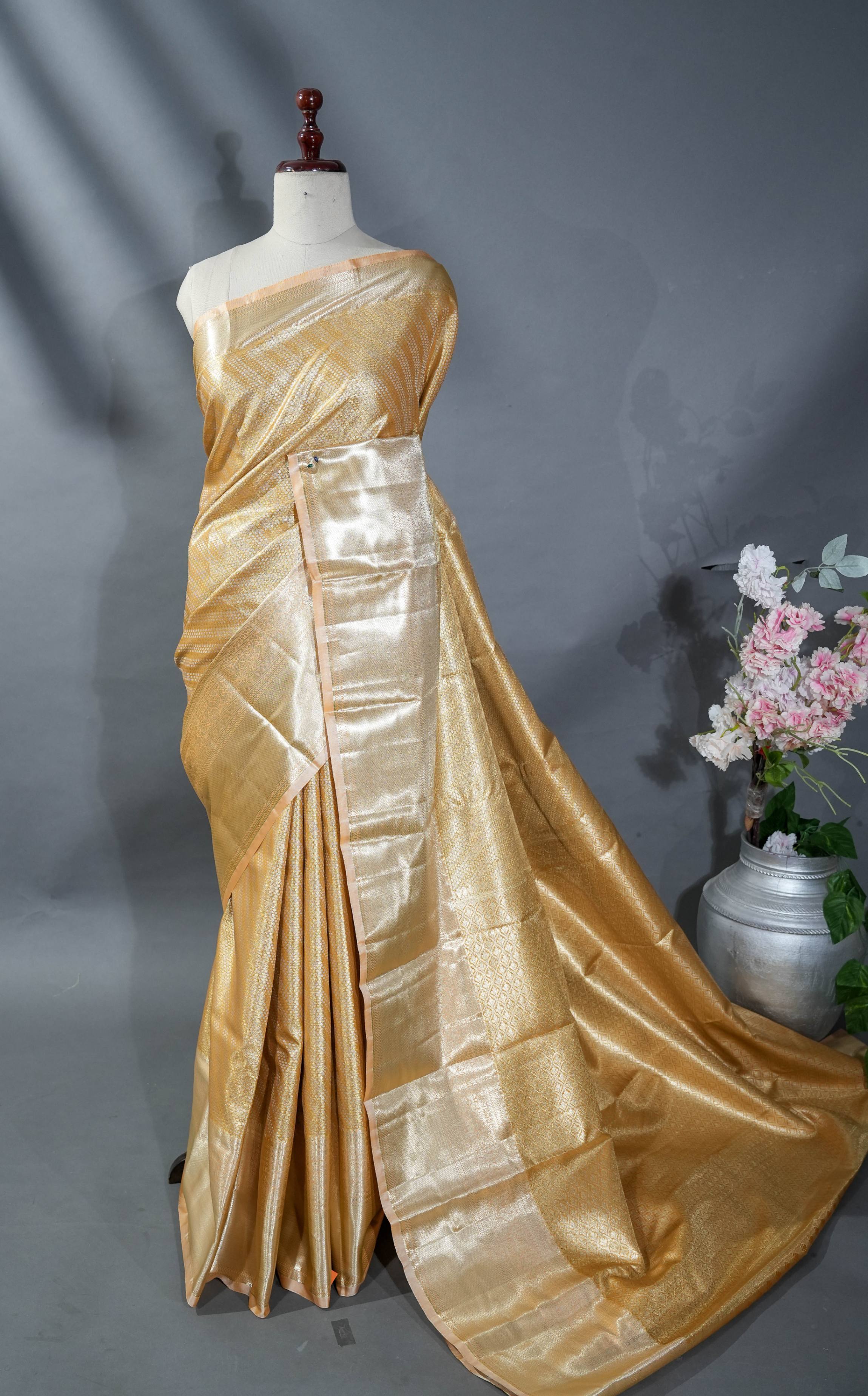 Gold Kanchipuram Saree