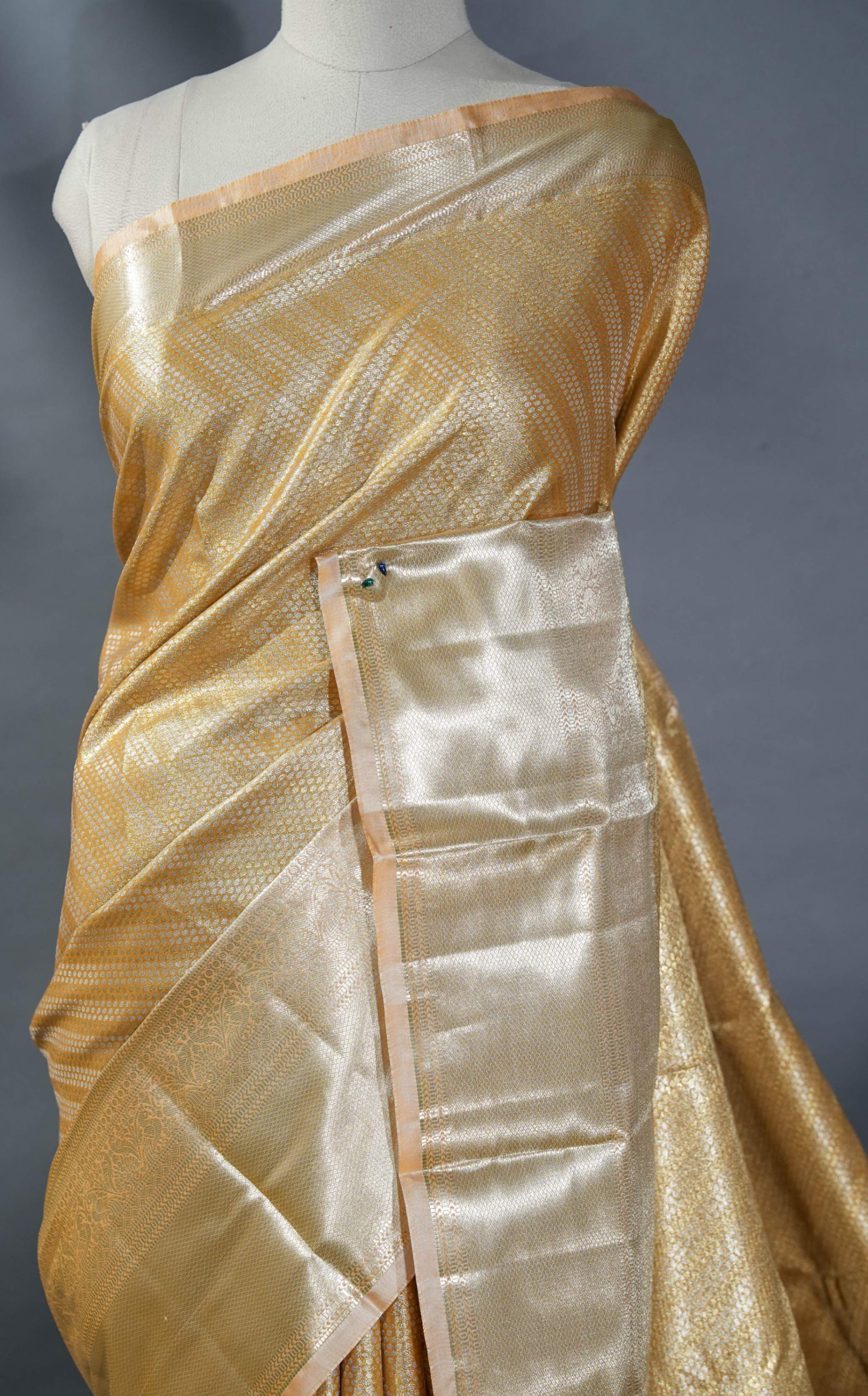 Gold Kanchipuram Saree