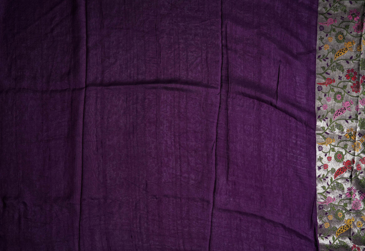 Purple Banarasi Dupion Saree