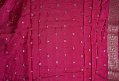 Pink Banarasi Silk Saree