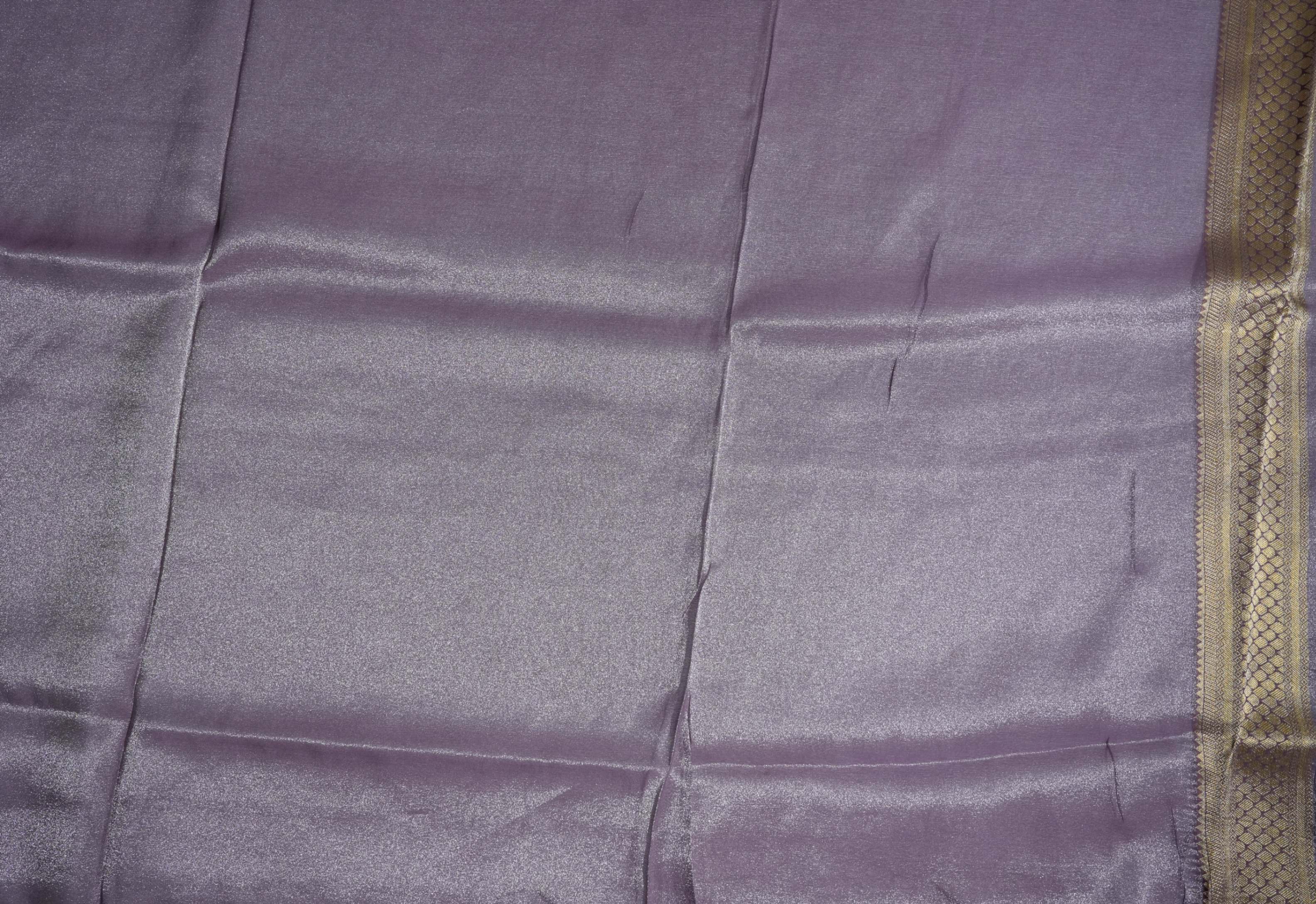 Purple Banarasi Tissue Saree
