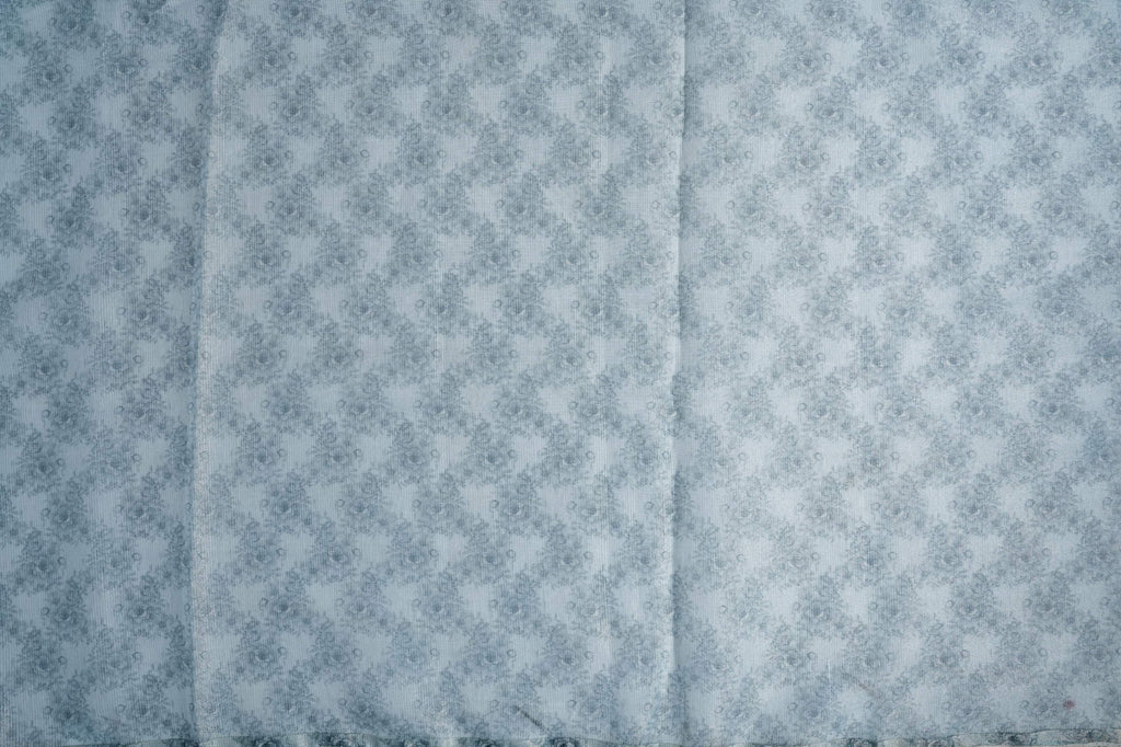 Ferozi Printed Embroidery Tissue Saree