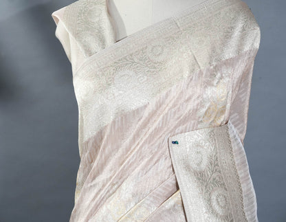 Pastel Banarasi Tissue Saree