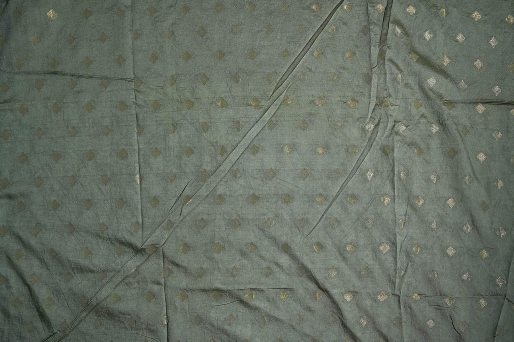 Off White Printed Embroidery Tussar Saree