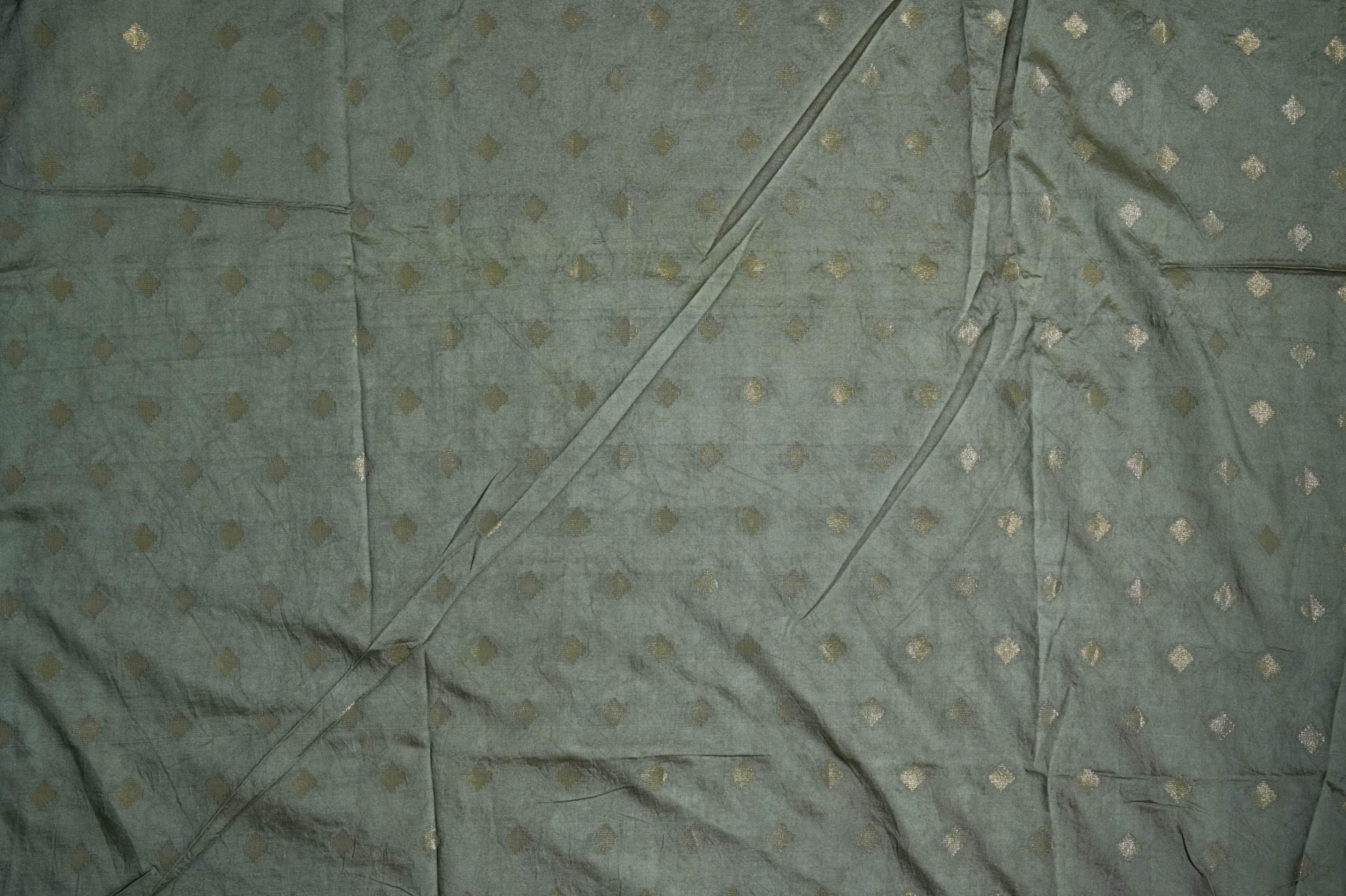 Off White Printed Embroidery Tussar Saree